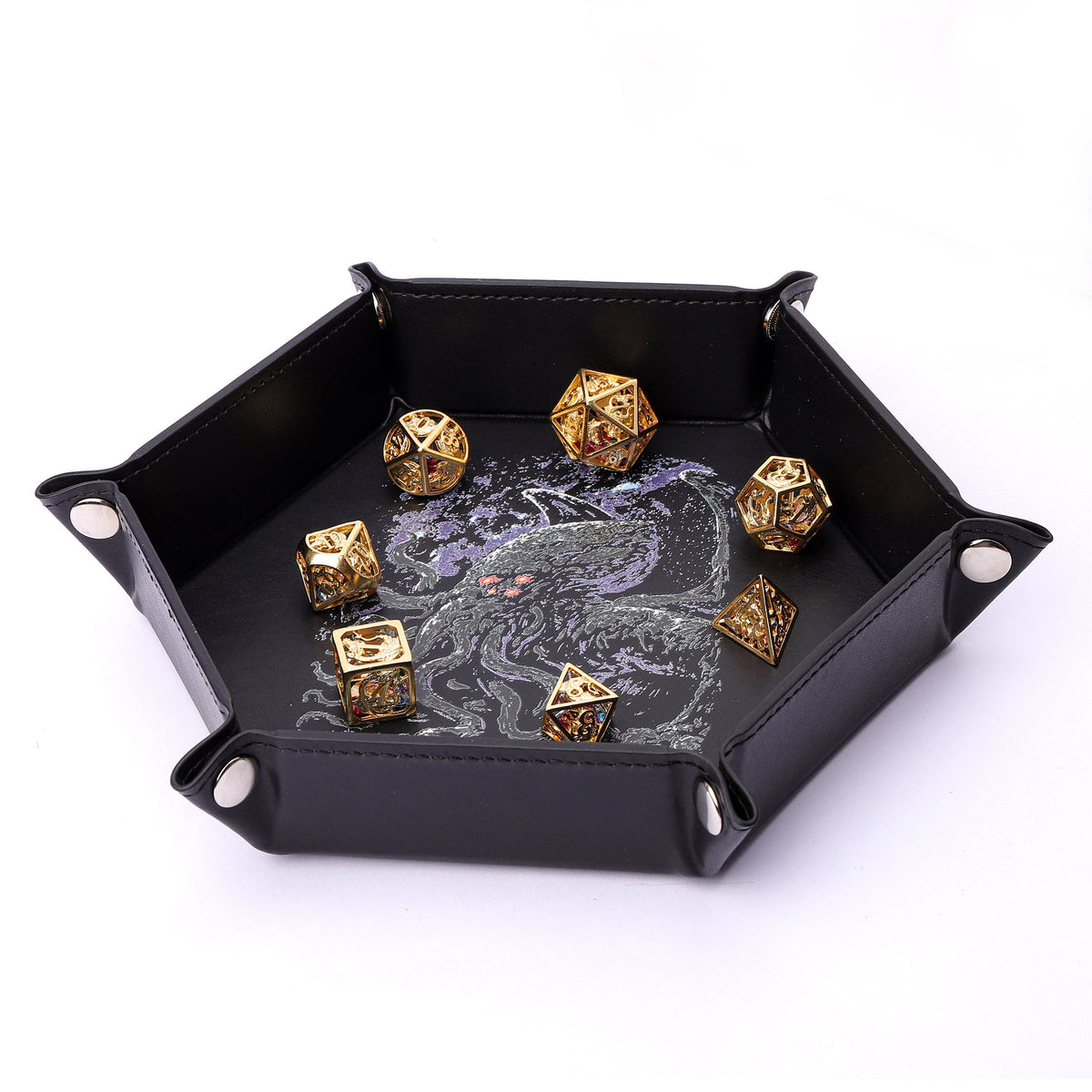 Hymgho Premium Dice - Table Armor Dice Tray - Cthulu