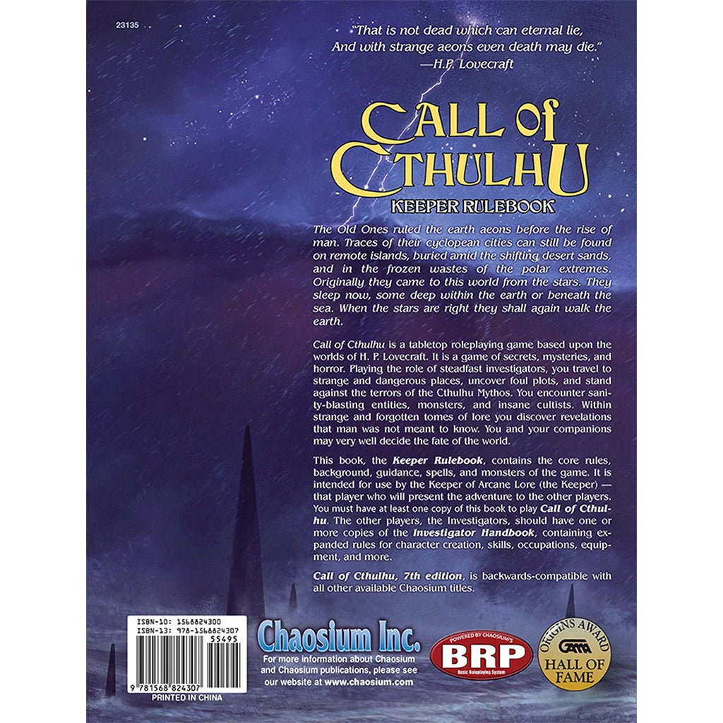 Call Of Cthulhu 7th Edition Keeper Rulebook