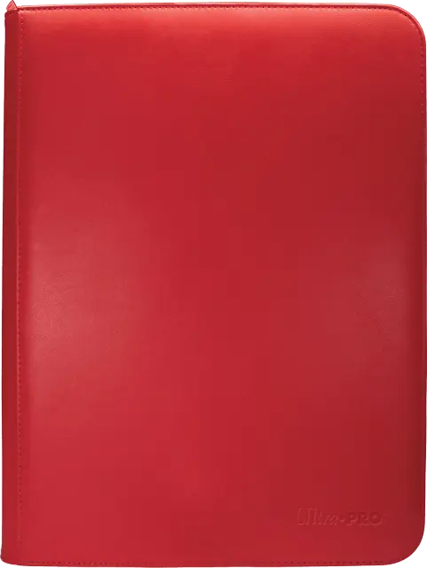 Ultra Pro Binder- 9 Pocket Vivid Zippered Red