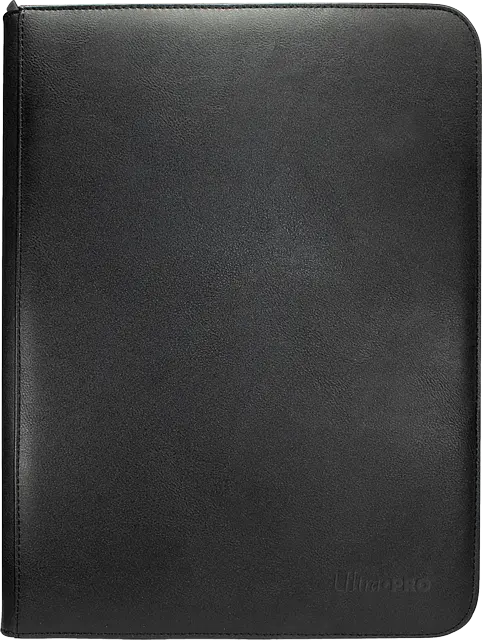 Ultra Pro Binder- 9 Pocket Vivid Zippered Black