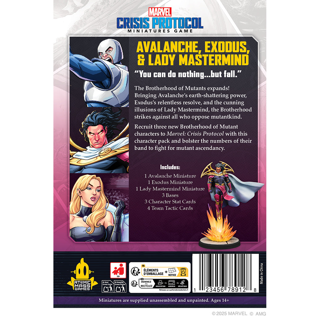 Marvel: Crisis Protocol – Avalanche, Exodus & Lady Mastermind