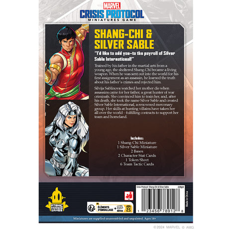 Marvel Crisis Protocol:  Shang Chi & Silver Sable