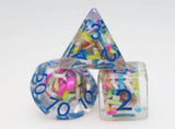 Foam Brain: Ice Cream Sprinkles RPG Dice Set