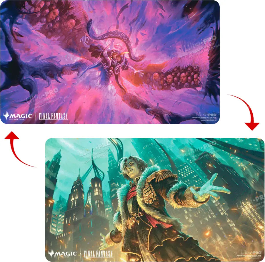 Ultra PRO MTG Play Mat Final Fantasy Double Sided- Emet-Selch, Unsundered / Hades, Sorcerer of Eld