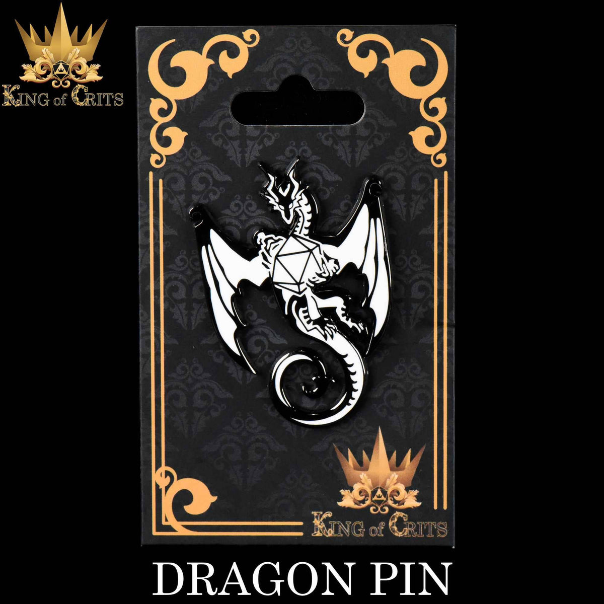 DND Dice - Dragon (Enamel Pin)