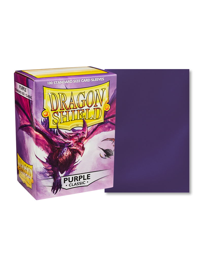Dragon Shields: (100) Classic Purple