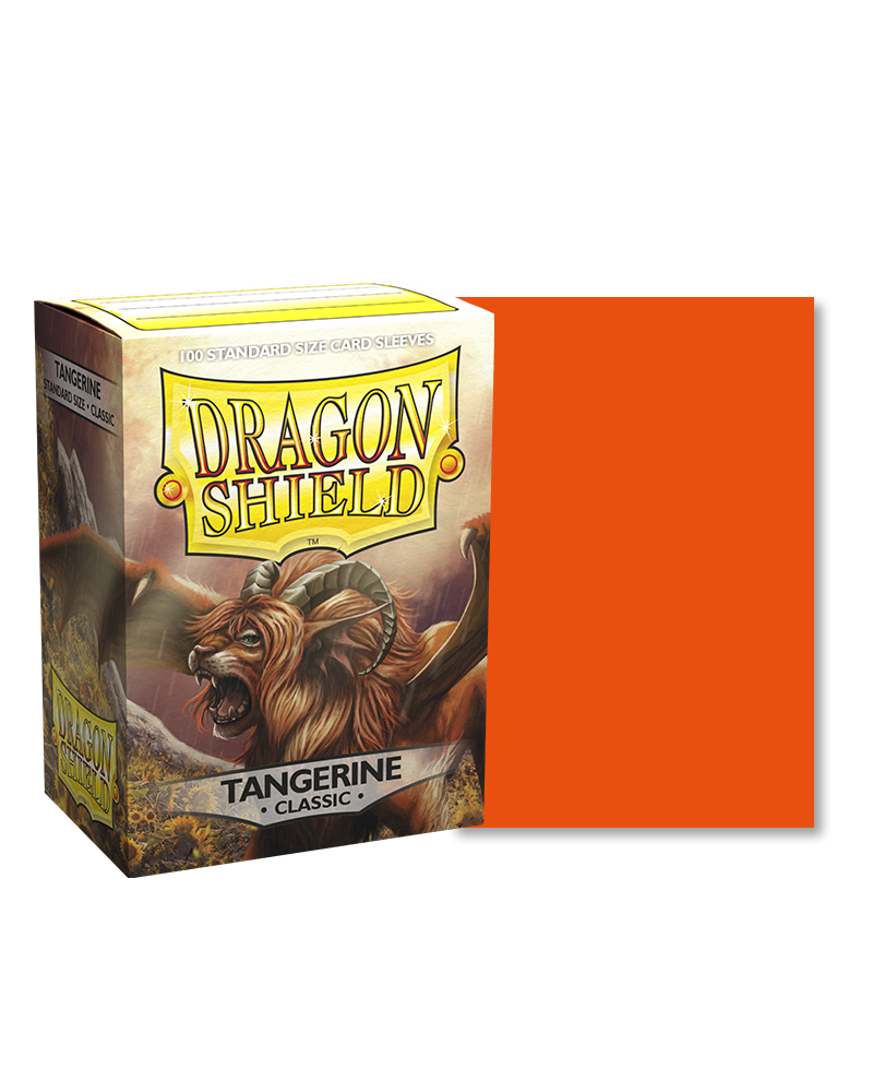Dragon Shields: (100) Classic Tangerine