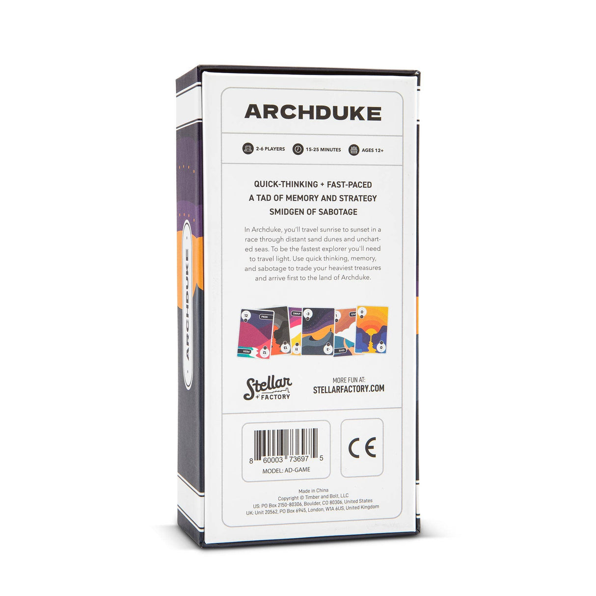 Archduke: A card game of strategy, memory, and sabotage