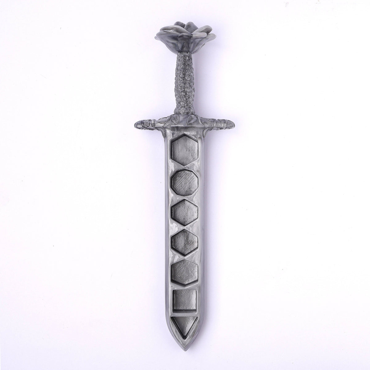 Hymgho Premium Dice - Rose Dagger Resin Dice Case - Silver