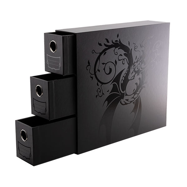 Dragon Shield Card Storage: Fortress- Vertical- 3 XL- Card Drawers- Black (570+ per drawer)