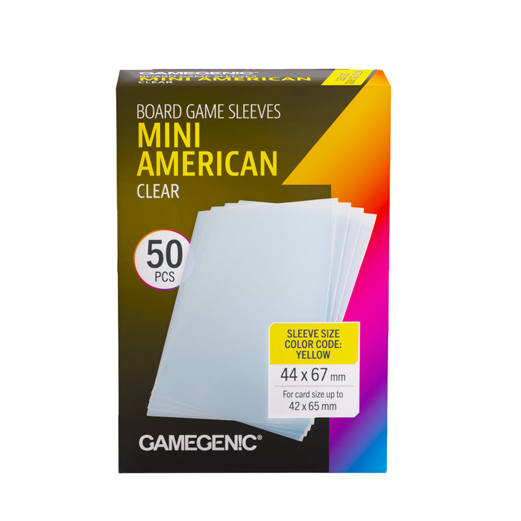 Gamegenic: Board Game Sleeves Mini American Clear 44 x 67 mm
