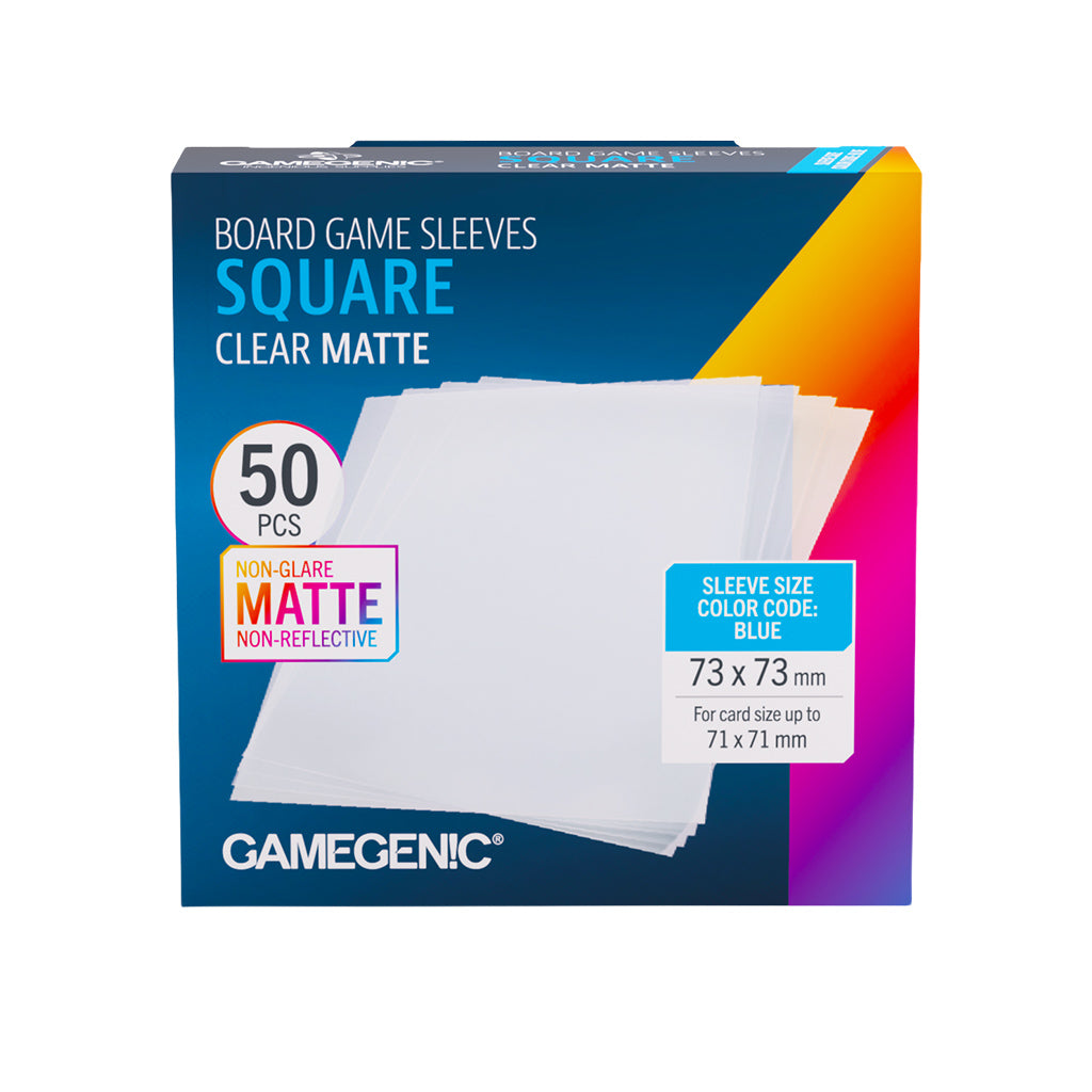 Gamegenic: Board Game Sleeves Square Clear Matte 73 x73mm