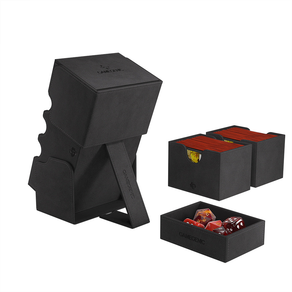 Stronghold 200+ XL Card Convertible Deck Box: Black