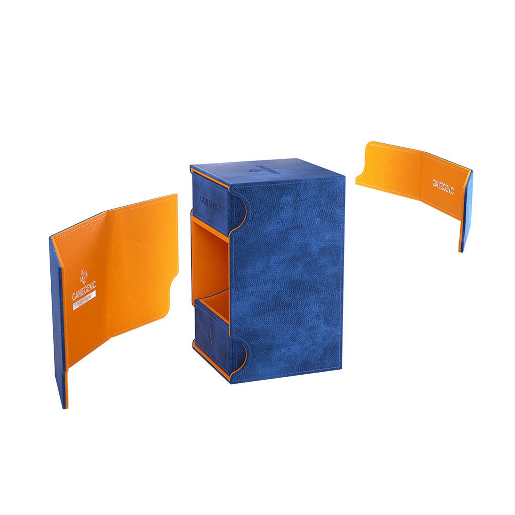 Watchtower 100+ XL Card Convertible Deck Box: Blue/Orange