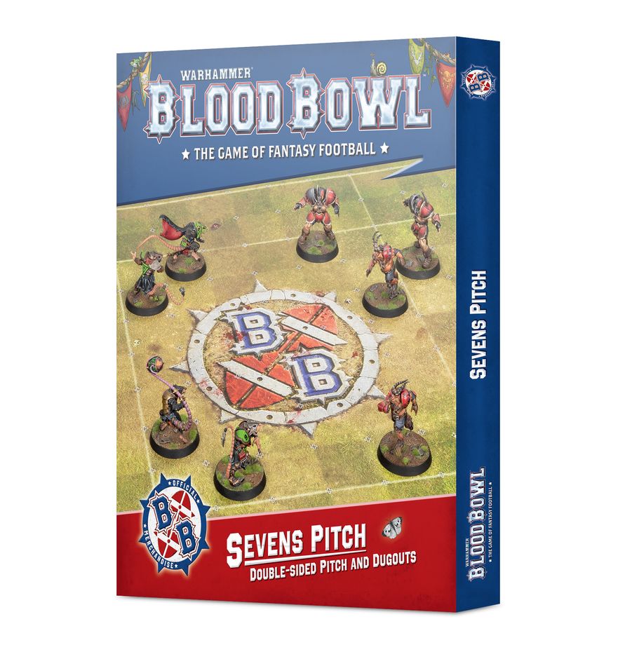 Warhammer: Blood Bowl Sevens Pitch- Double-sided Pitch and Dugouts