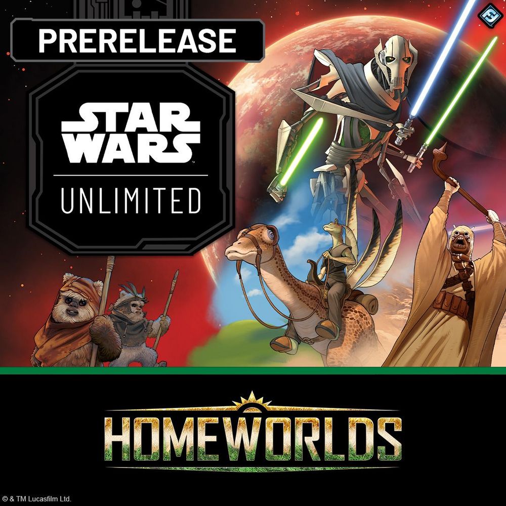 EVENT: Star Wars: Unlimited – Homeworlds Pre-Release Event Sunday October 4th, 4pm