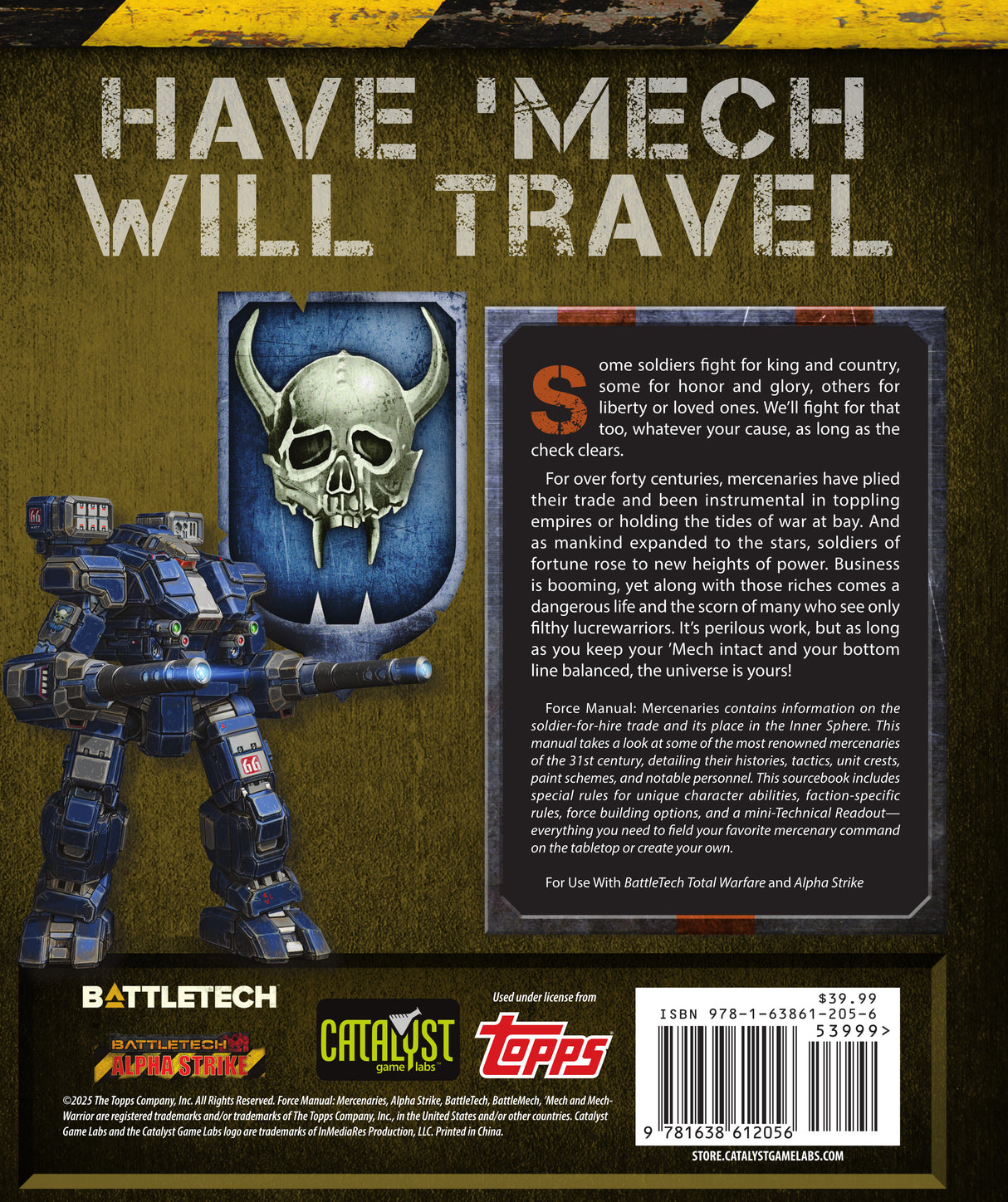 BattleTech Force Manual Mercenaries