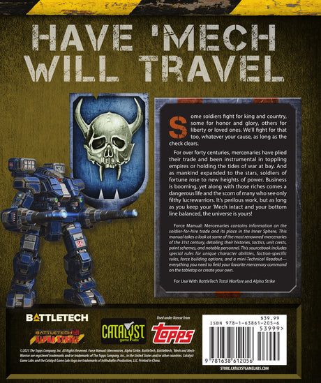 BattleTech Force Manual Mercenaries