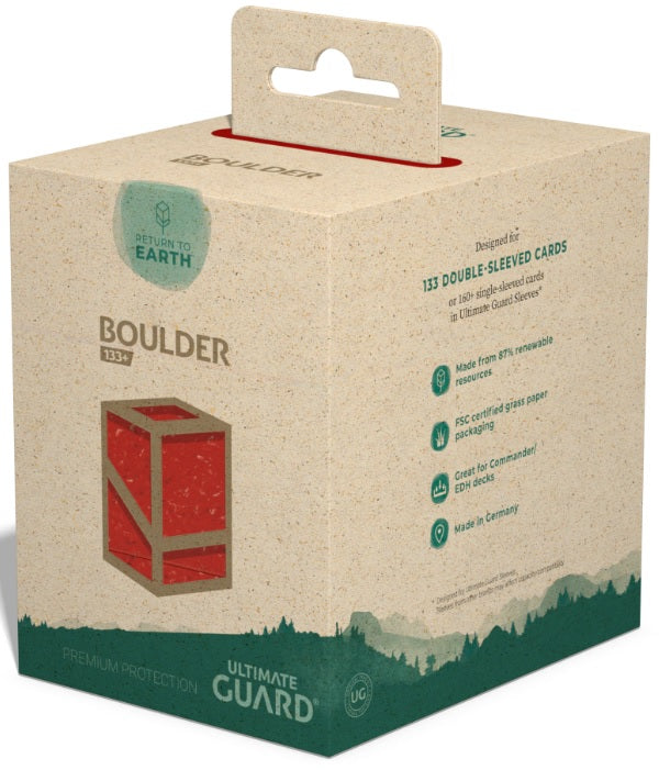 Ultimate Guard Deck Case Boulder 133+ Return to Earth (Red)