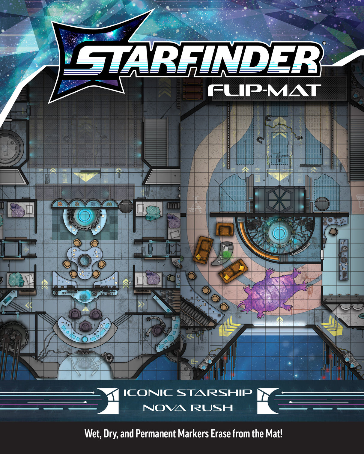 Starfinder Flip-Mat Iconic Starship Nova Rush