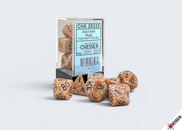 Chessex: Speckled Polyhedral 7-Die Set Rust