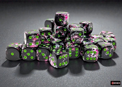 Chessex: Brush 36D6 Paintball/Green 12mm
