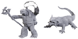 Dungeons & Dragons Nolzur`s Marvelous Unpainted Miniatures: W24 Tortle Druid & Wild Shape Giant Lizard