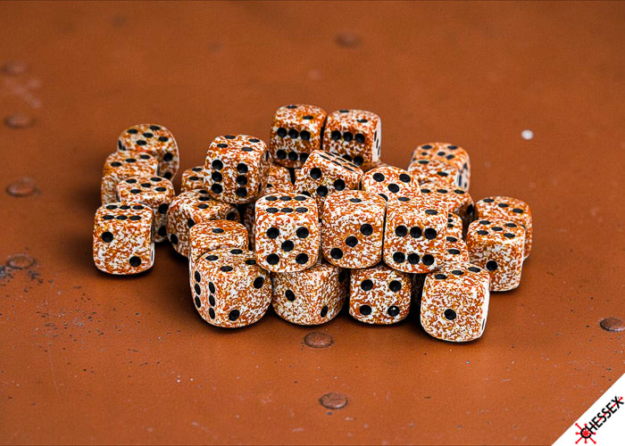 Chessex: Speckled T12mm D6 Rust Dice Block