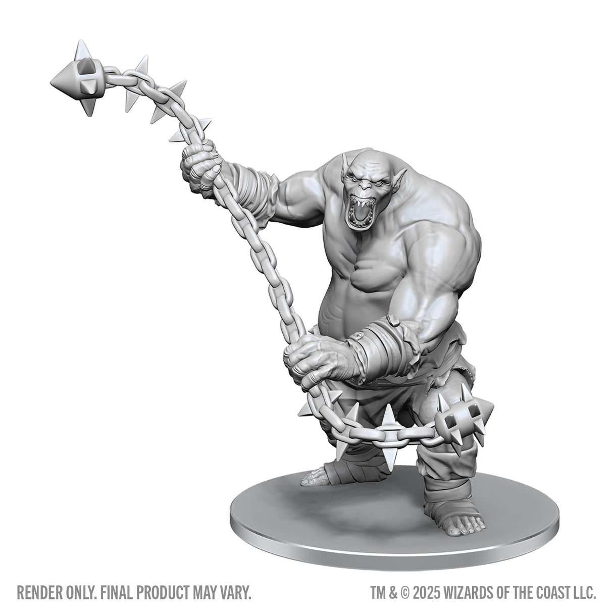 D&D: Nolzur`s Marvelous Unpainted Miniatures - W28 Ogre Chain Brute