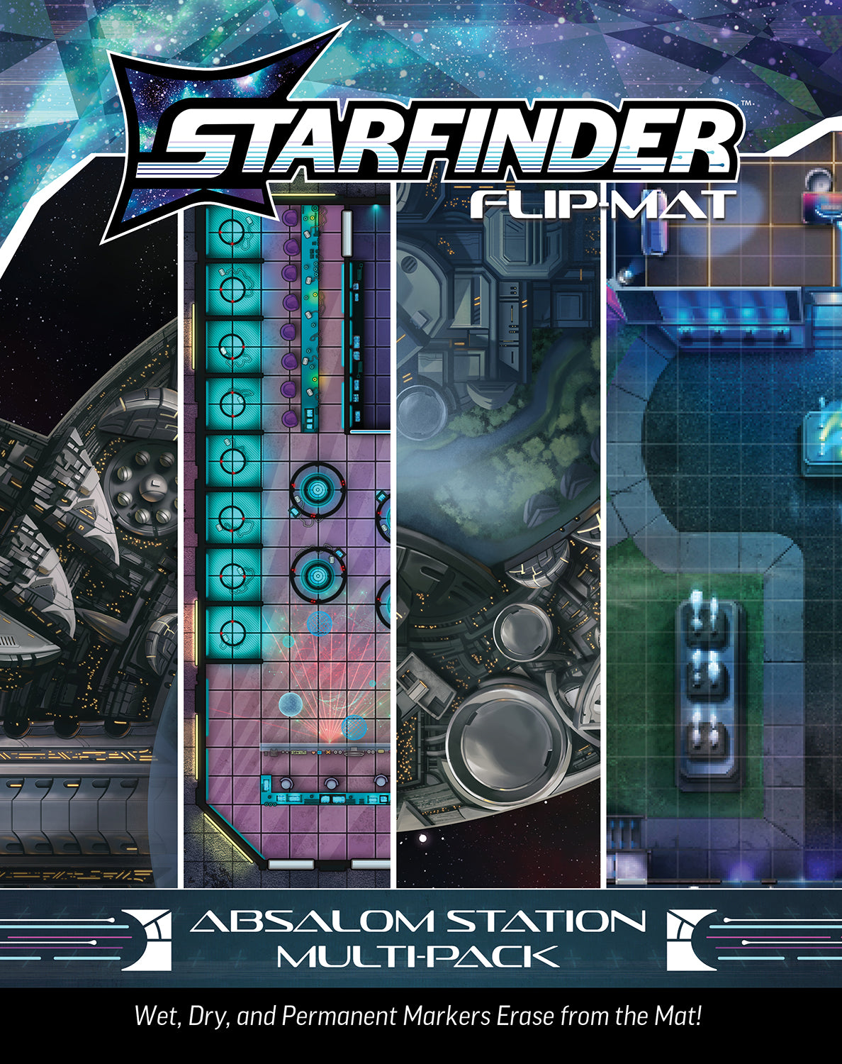 Starfinder: Flip-Mat- Absalom Station Multi-Pack
