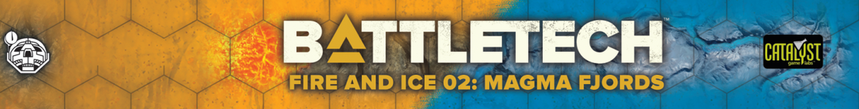 Battletech: Battle Mat - Fire and Ice 02: Magma Fjords
