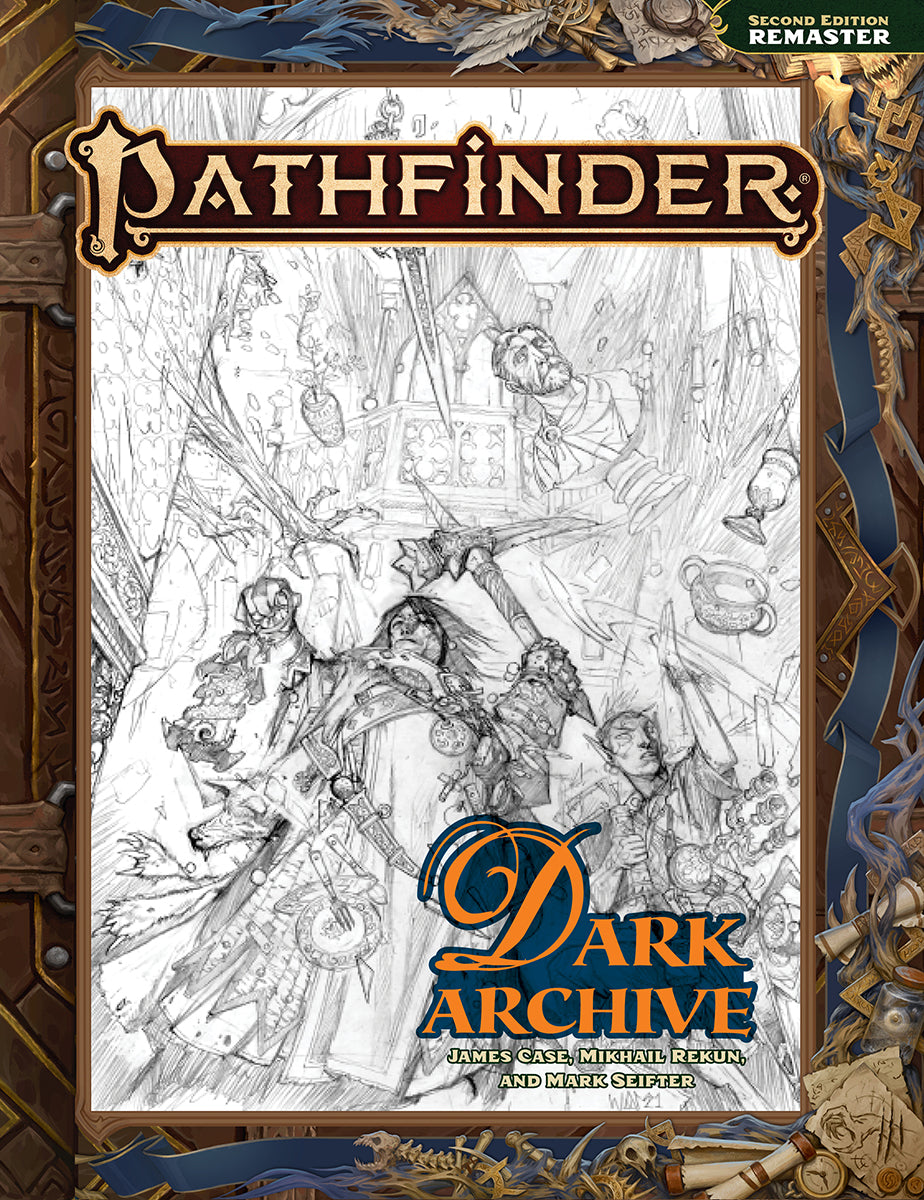 Pathfinder Dark Archive (Remastered) Sketch Cover