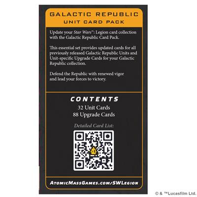Star Wars: Legion - Galactic Republic Card Pack