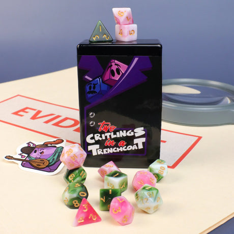 Die Hard DIce: 2x Mystery 7pc Mini RPG Set - Two Critlings in a Trenchcoat