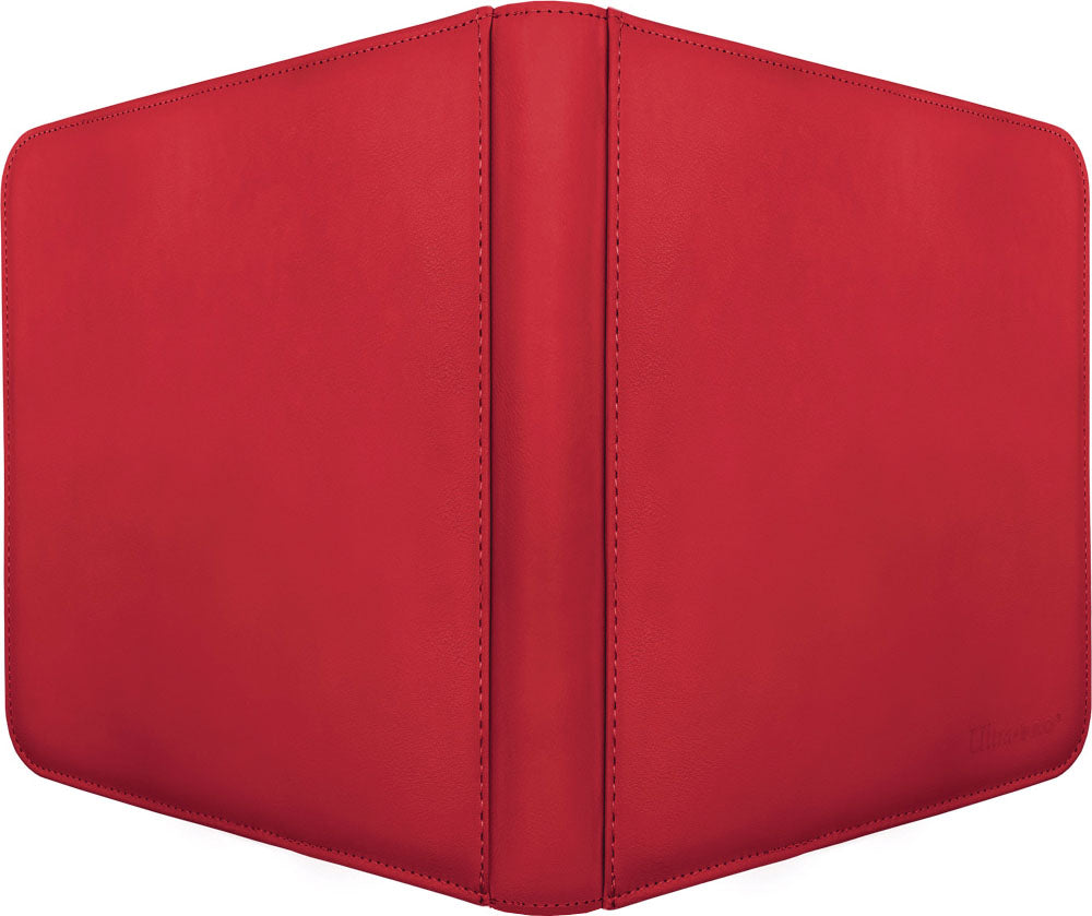 Vivid 12-Pocket Zippered PRO-Binder - Red