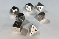Chessex Dice: Metal: Poly Silver (7)