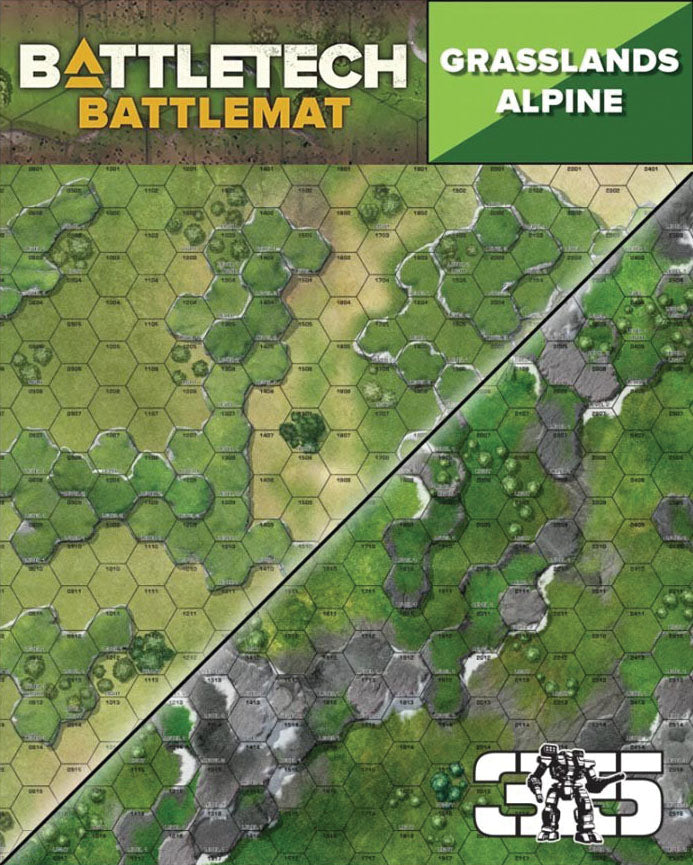 BattleTech: Battle Mat - Grasslands Alpine