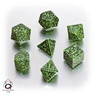 Forest Dice Set 3D Green/Black (7)