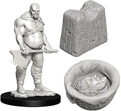 WizKids Deep Cuts Unpainted Miniatures: W06 Executioner & Chopping Block