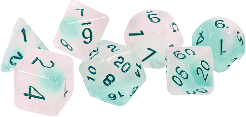 Sirius Dice RPG Set (7): Frosted Glowworm