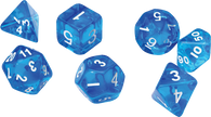 Sirius Dice RPG Set (7): Translucent Blue Resin