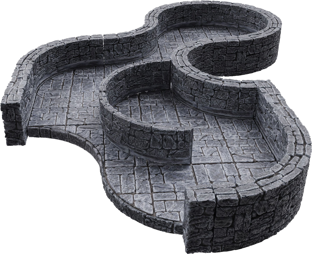 WarLock Tiles: Dungeon Tile III - Curves