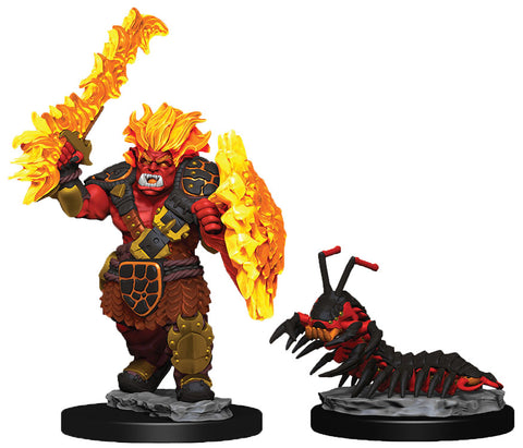WizKids Wardlings: W4 Fire Orc & Fire Centipede