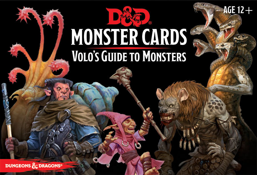Dungeons & Dragons RPG: Monster Cards - Volo's Guide to Monsters (81 Cards)