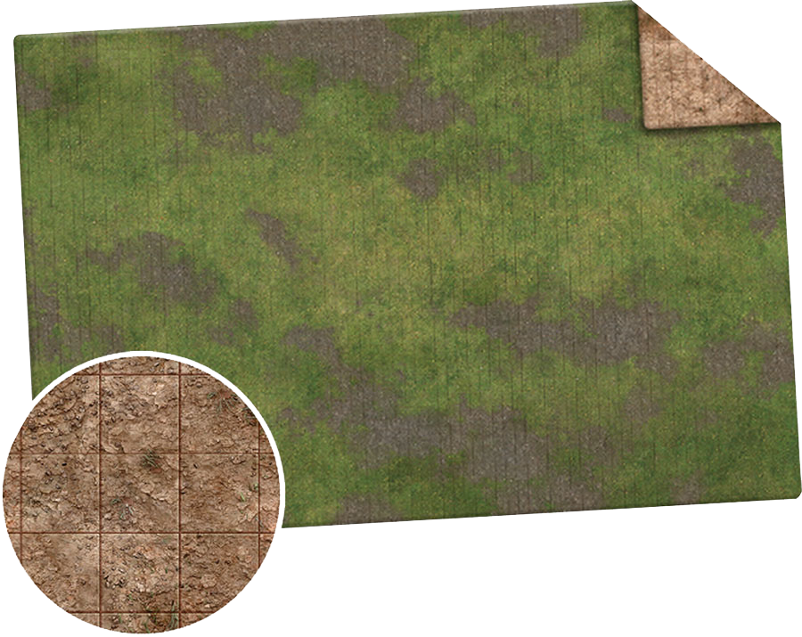 Monster Game Mat: 6x4 - Broken Grassland / Desert Scrubland