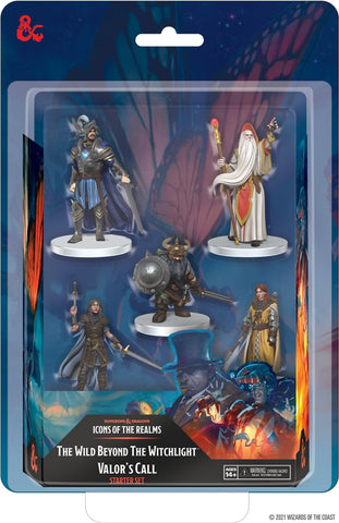 Dungeons & Dragons Fantasy Miniatures: Icons of the Realms Set 20 The Wild Beyond the Witchlight - Valor's Call Starter Set