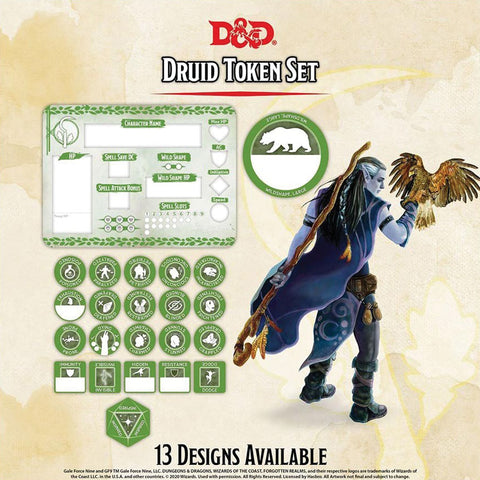 Dungeons and Dragons RPG: Druid Token Set