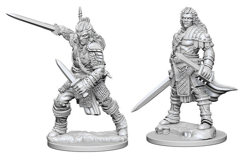 Pathfinder Deep Cuts Unpainted Miniatures: W1 Human Male Fighter