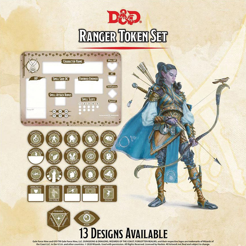 Dungeons and Dragons RPG: Ranger Token Set