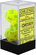 Chessex Dice: Poly Vortex Electric Yellow/Green (7)